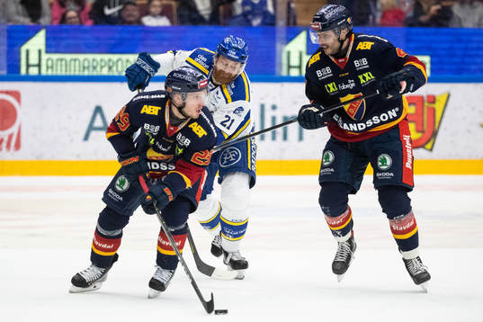 Djurgårdens Sebastian Strandberg och Leksands Mattias