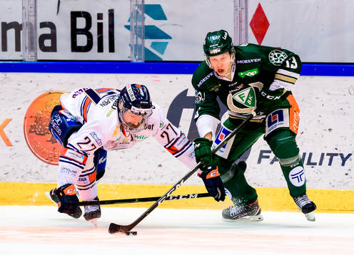 Växjös Martin Lundberg och Färjestads Daniel Viksten