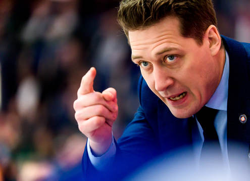 Växjös tränare Sam Hallam