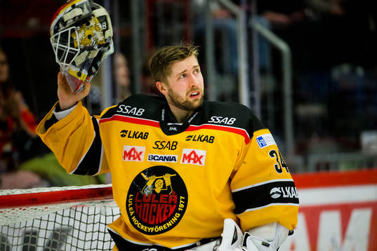 Luleås målvakt Joel Lassinantti