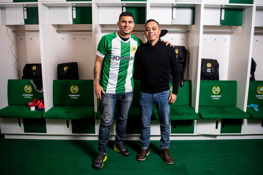 Hammarbys Paulinho och agent Reynaldo Leroux