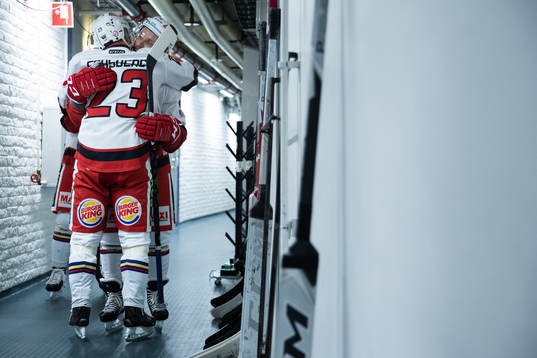 Malmö Redhawks Christoffer Forsberg och Frederik Storm