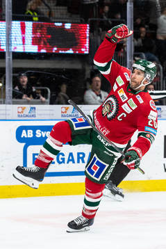 Frölundas Joel Lundqvist jublar
