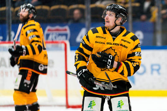 Skellefteås Niclas Burström och Tom Pyatt jublar