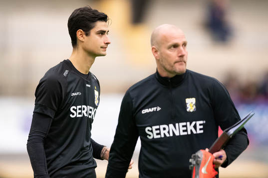 IFK Göteborgs målvakt Tom Amos och målvaktstränare