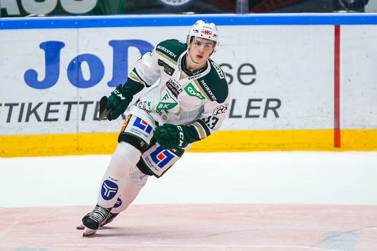 Färjestads Albert Johansson jublar