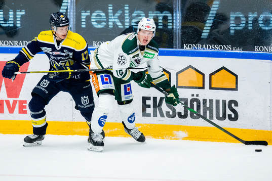 s Emil Johansson och Färjestads Gustav Rydahl