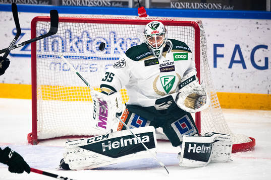 Färjestads målvakt Markus Svensson