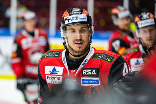 Malmö Redhawks Jesper Jensen Aabo jublar