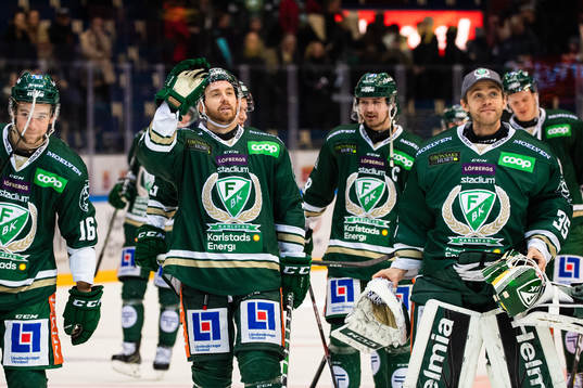 Färjestads Jonathon Blum jublar