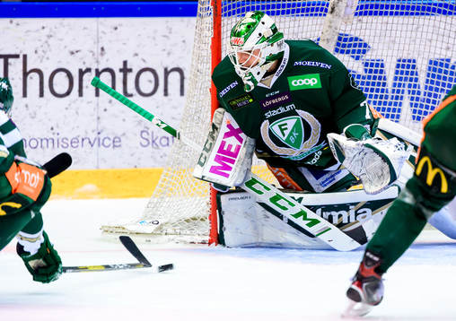 Färjestads målvakt Arvid Holm