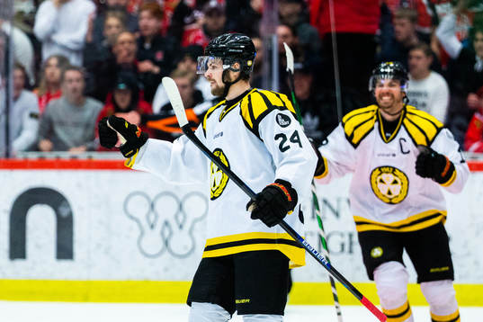 Brynäs Emil Molin jublar