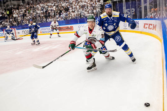 Frölundas Nicklas Lasu och Leksands Mattias Karlsson