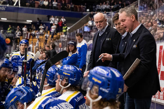 Leksands tränare Roger Melin och Leksands assisterande