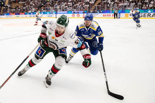 Frölundas Mats Rosseli Olsen och Leksands Linus Persson
