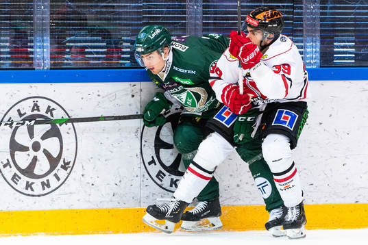 Färjestads Johan Ivarsson och Örebros Jordan Boucher