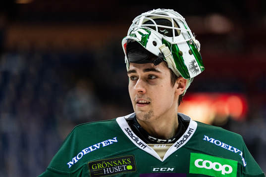 Färjestads målvakt Arvid Holm