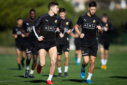 Häckens Adnan Maric och Kevin Yakob