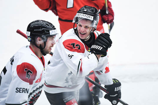 Max Friberg of Frölunda celebrates