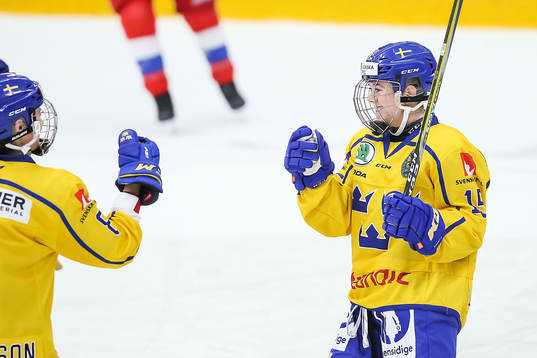 Sveriges Lisa Johansson jublar