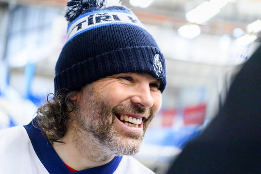 Jaromir Jagr blir intervjuad