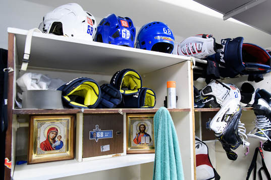 Jaromir Jagrs plats i omklädningsrummet