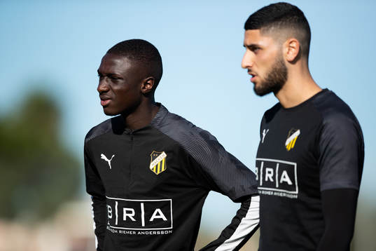 Häckens Imam Jagne och Aiham Ousou