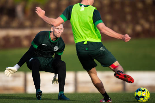 Hammarbys provspelande målvakt målvakten David Ousted