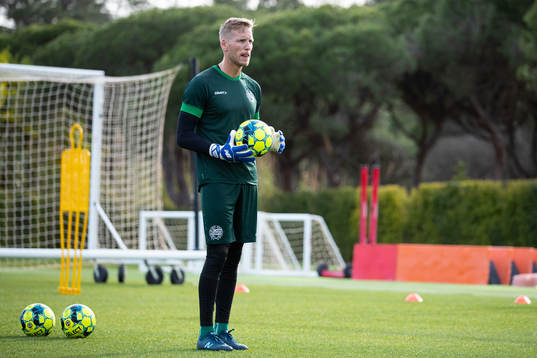 Hammarbys provspelande målvakt David Ousted 