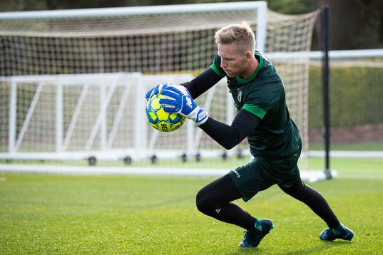 Hammarbys provspelande målvakt David Ousted 