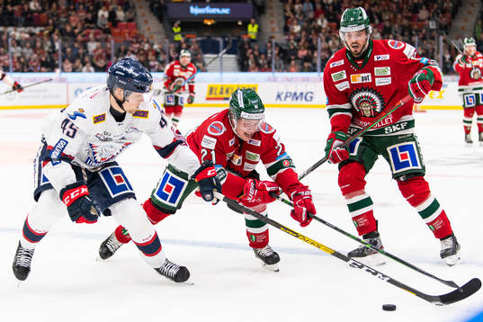 Linköpings Simon Lundmark och Frölundas Karl Henriksson