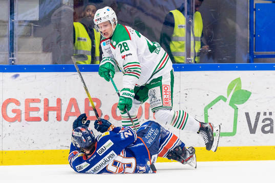 Växjös Roman Horak faller