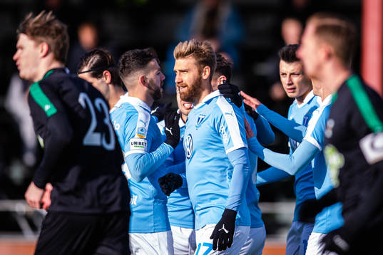 Malmö FFs Rasmus Bengtsson jublar