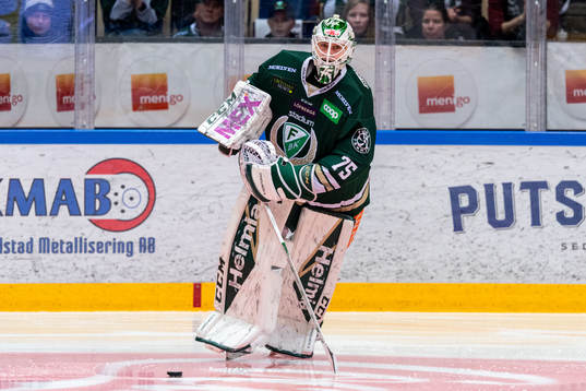 Färjestads målvakt Arvid Holm