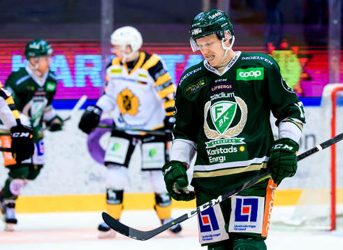 Färjestads Daniel Viksten deppar
