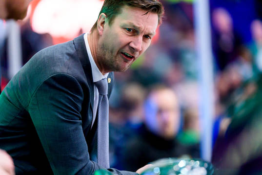 Färjestads huvudtränare Johan Pennerborn