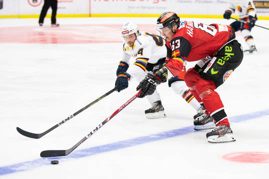 Malmö Redhawks Fredrik Händemark och Djurgårdens Mattias