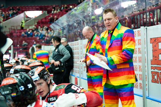 Malmö Redhawks tränare Peter Andersson och assisterande