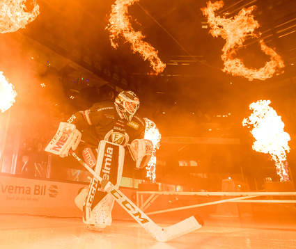 Färjestads målvakt Markus Svensson