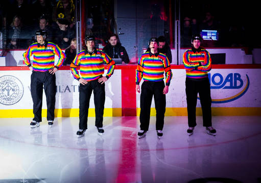 Domarna Mikael Sjöqvist, Johan Magnusson, Johan Löfgren