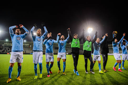 Malmö FFs spelare jublar