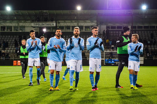 Malmö FFs spelare jublar