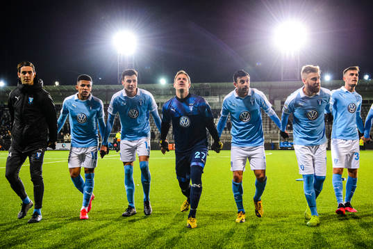 Malmö FFs spelare jublar