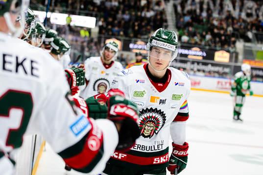 Frölundas Johan Sundström jublar