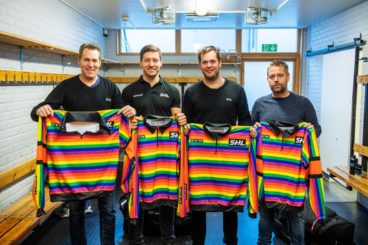 Matchens domare Morgan Johansson, Daniel Persson, Örjan