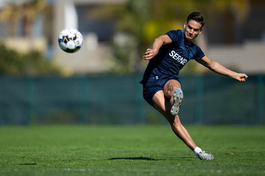 IFK Göteborgs Amin Affane tränar frisparkar