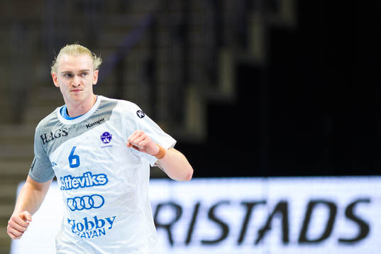 Hallbys Robin Svensson jublar
