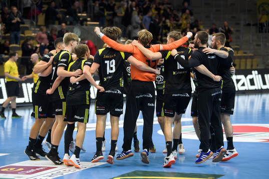 Sävehofs spelare jublar