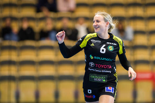 Sävehofs Trine Wacker Mortensen jublar