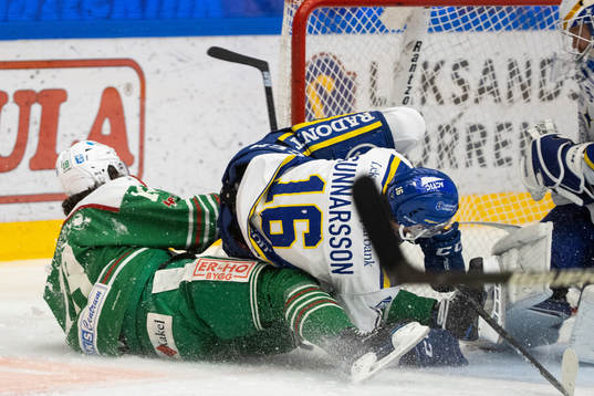 Rögles Dennis Everberg och Leksands Daniel Gunnarsson